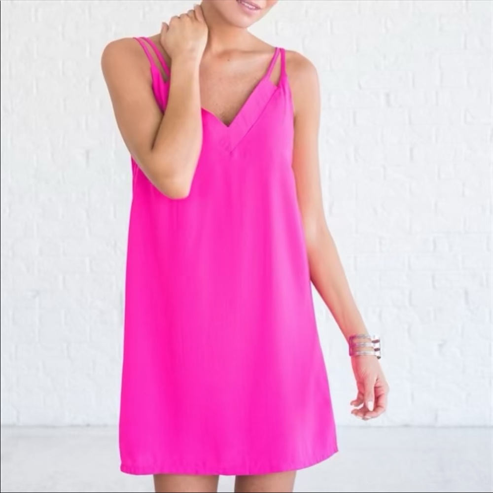 Hot pink boutique dress - Picture 3 of 5